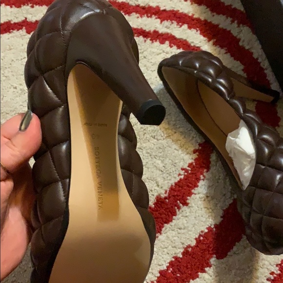 Bottega Veneta PADDED BLOC PUMPS brown size 40 - Picture 6 of 8
